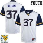 Youth West Virginia Mountaineers NCAA #37 Kevin Williams White Authentic Nike Stitched College Football Jersey GJ15Q17QM